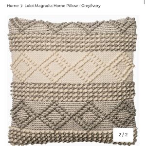 Loloi Magnolia Home Pillow - Set of 2 Cover with Polyester Insert